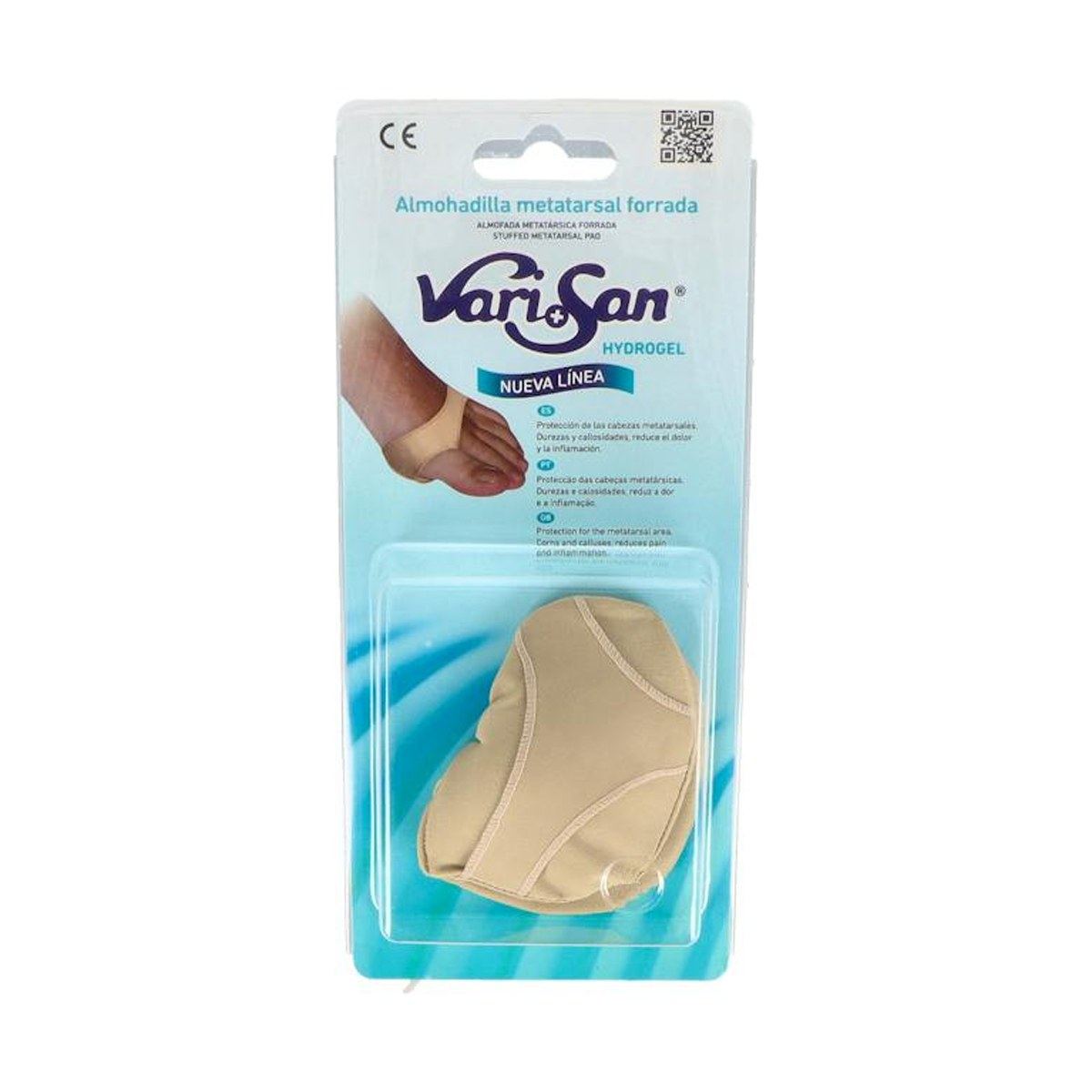 Varisan Almohadilla Metatarsal Hydrogel Forrada