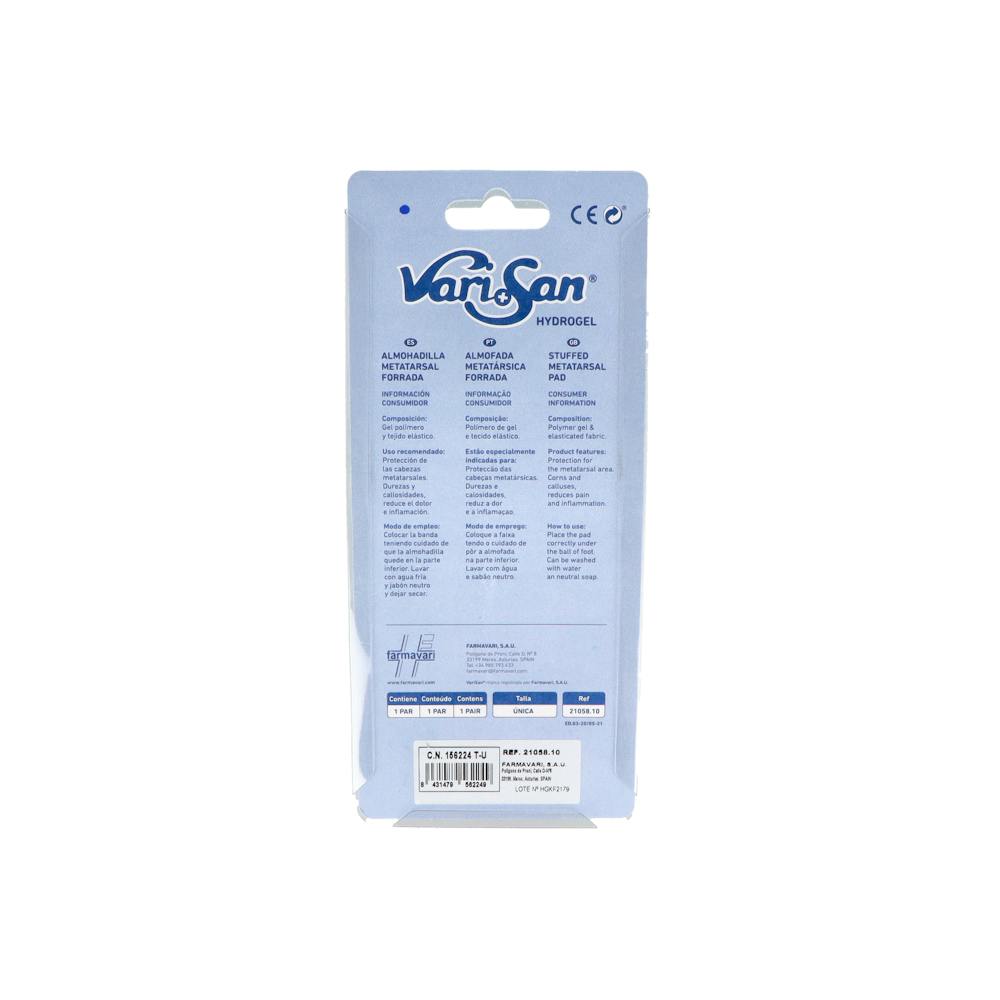 Varisan Almohadilla Metatarsal Hydrogel Forrada