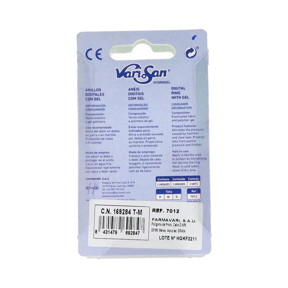 Varisan Anillo Digital Hydrogel Talla Mediana 1 Unidad