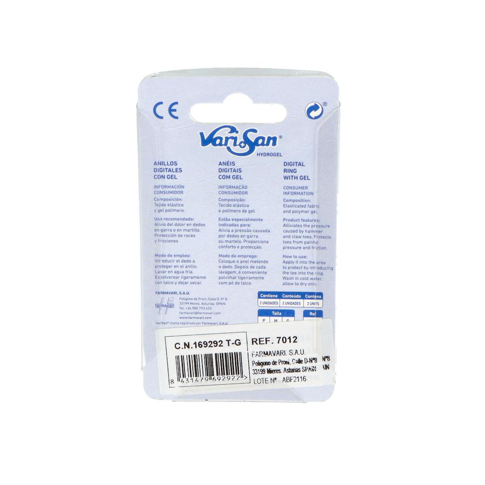 Varisan Anillo Digital Hydrogel Talla Grande 1 Unidad