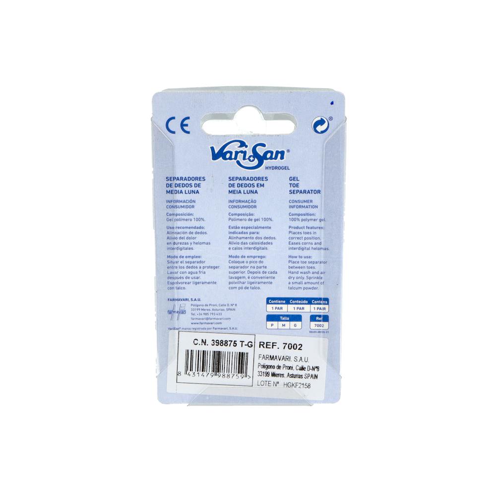 Varisan Separadedos Hydrogel Semiluna Talla Grande