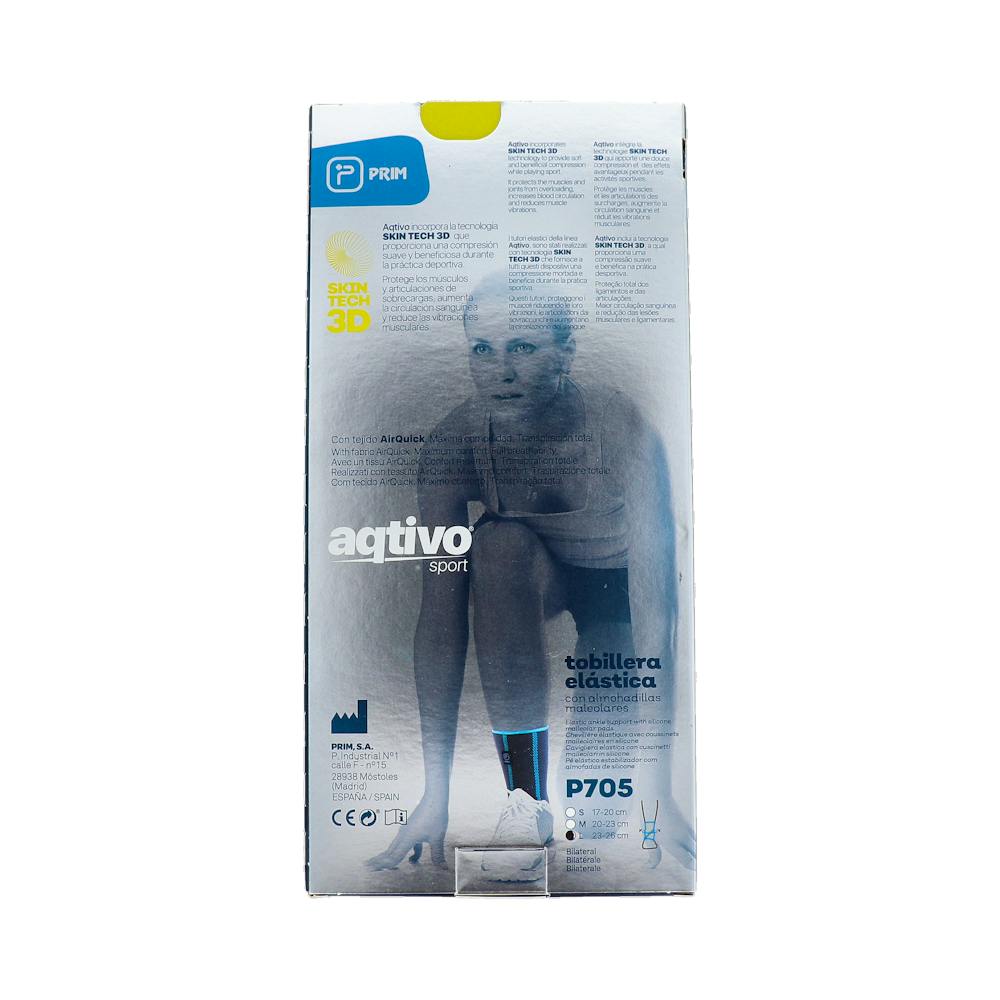 Prim Aqtivo Sport Tobillera Elástica con Almohadillas Maleolares Talla L