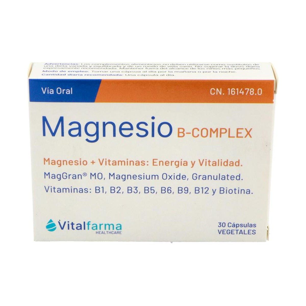 Magnesio B Complex 30 Cápsulas