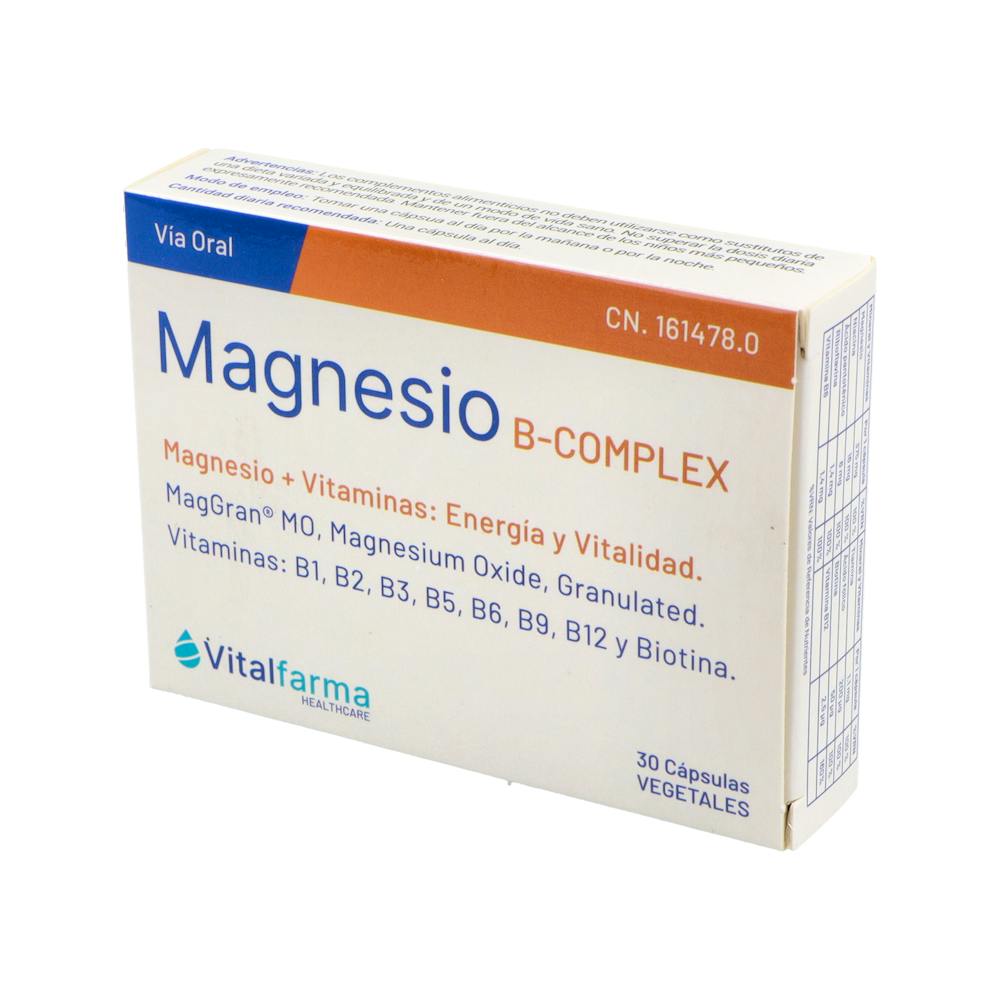 Magnesio B Complex 30 Cápsulas