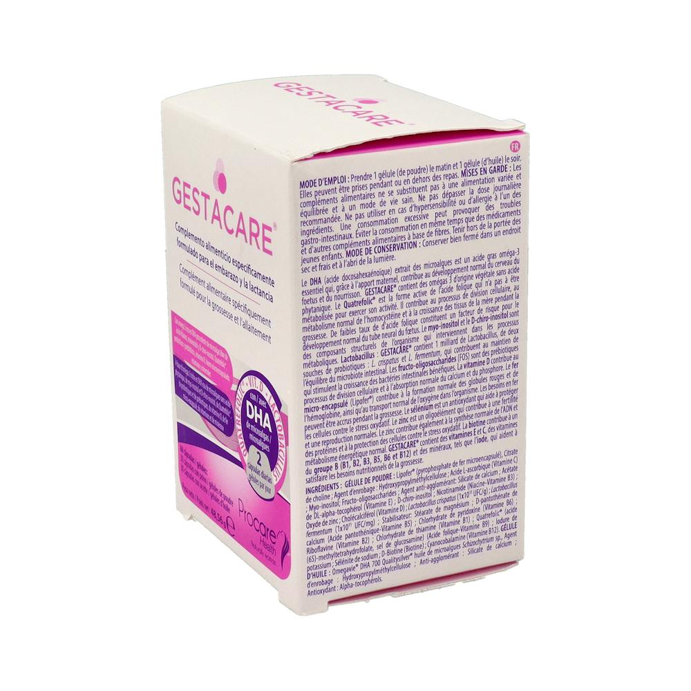 Gestacare Vitaminas Embarazo 60 Cápsulas