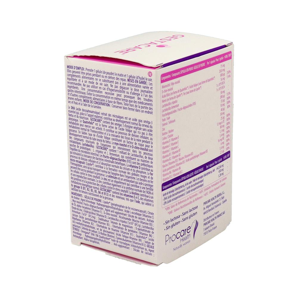 Gestacare Vitaminas Embarazo 60 Cápsulas