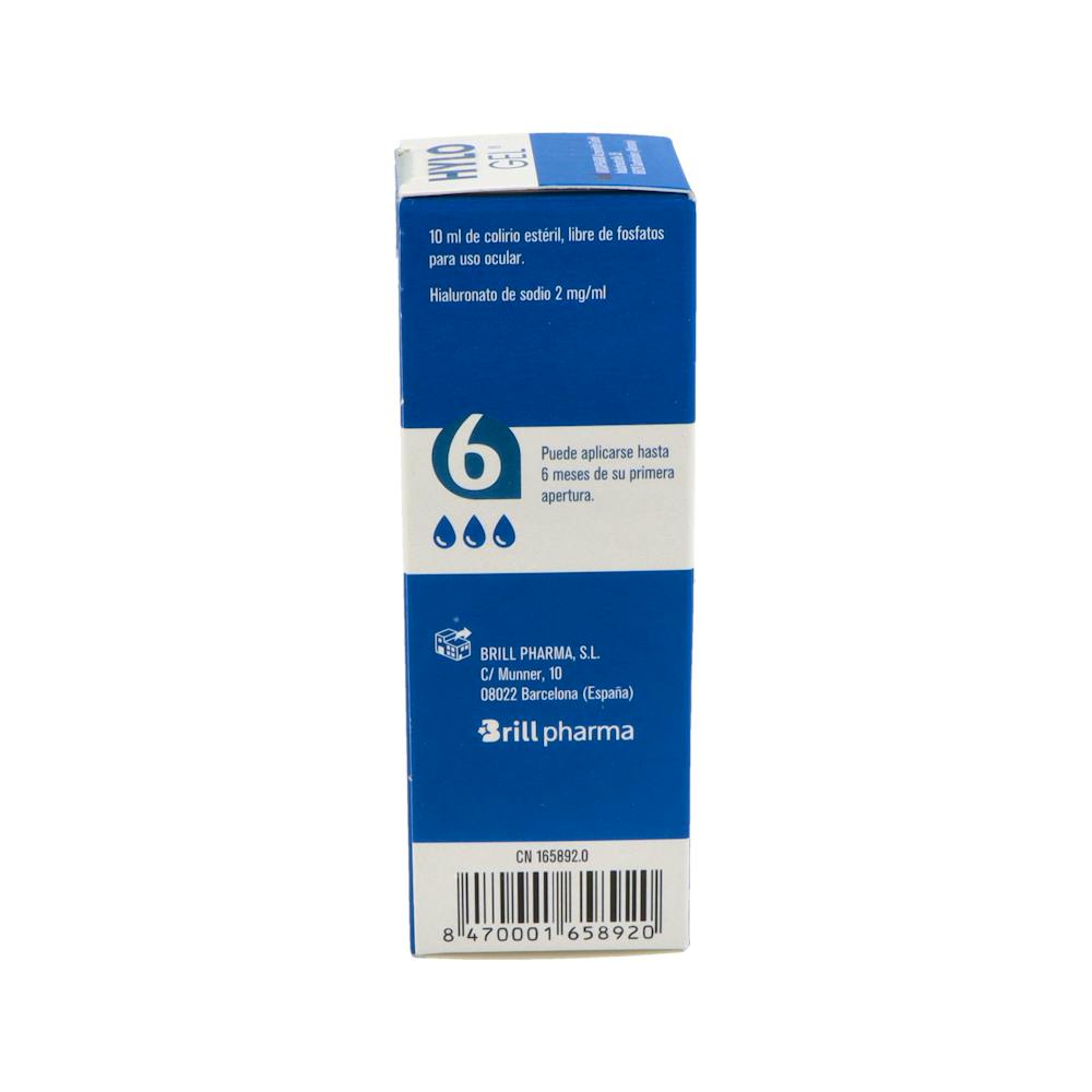 Hylo-Gel Colirio Hialuronato de Sodio 0,2 % 10 ml