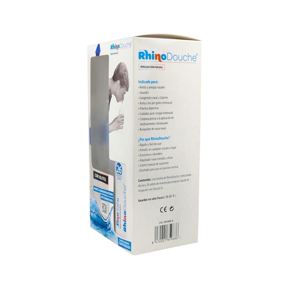 Rhinodouche Pack Irrigador Nasal XL 500 ml + 26 Sobres de Sales