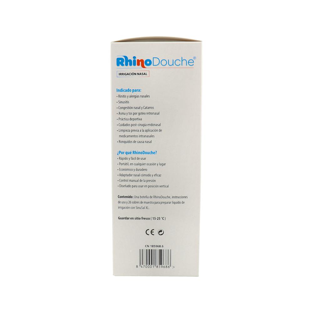 Rhinodouche Pack Irrigador Nasal XL 500 ml + 26 Sobres de Sales