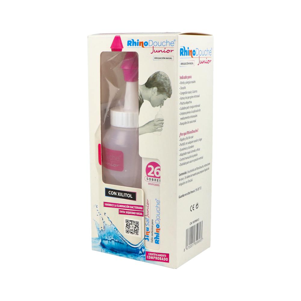 Rhinodouche Junior Pack Irrigador Nasal 250 ml + 26 Sobres de Sales