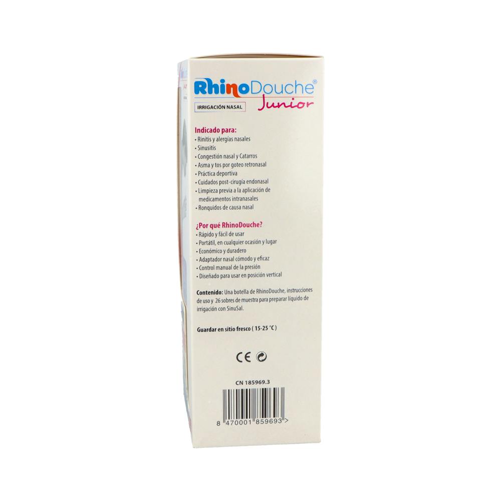 Rhinodouche Junior Pack Irrigador Nasal 250 ml + 26 Sobres de Sales