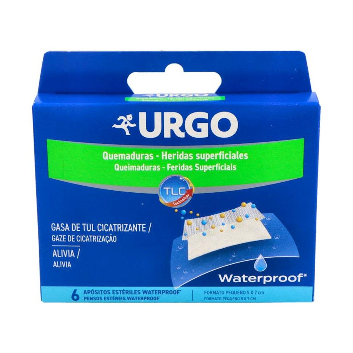 Urgo Quemaduras Waterproof Apósitos 7 x 5 cm 6 Unidades