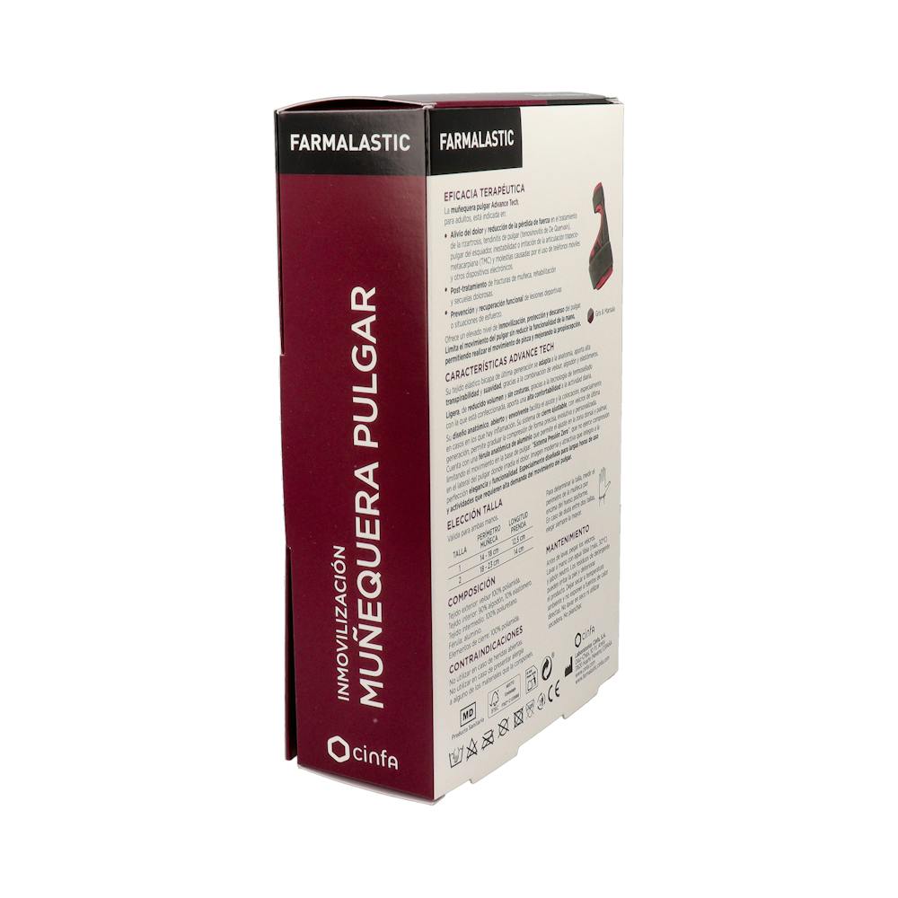 Farmalastic Advance Muñequera Inmovilizadora de Pulgar Talla 1