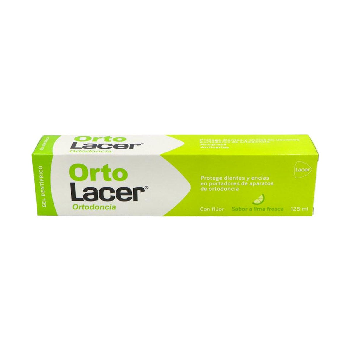 Ortolacer Gel Dentífrico Ortodoncia Lima Fresca 125 ml