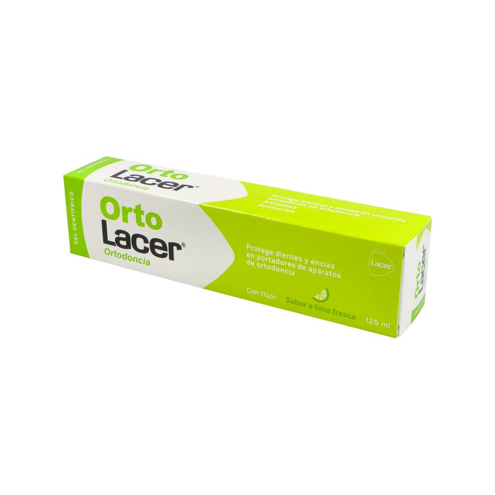Ortolacer Gel Dentífrico Ortodoncia Lima Fresca 125 ml