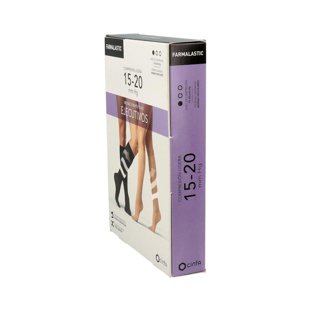 Farmalastic Calcetín Ejecutivo Compresión Ligera Mujer Talla XL Camel