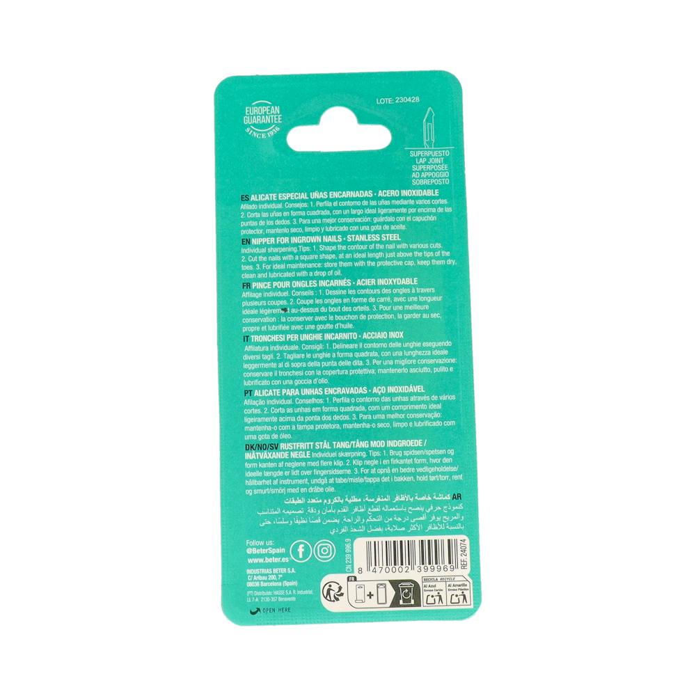 Beter Alicate Cortaúñas Uñas Encarnadas Curvoinox 11 cm