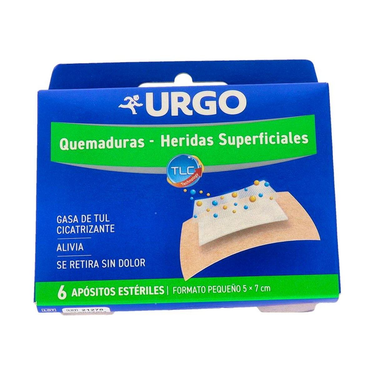 Urgo Quemaduras y Heridas Superficiales Apósitos Pequeños 6 Unidades