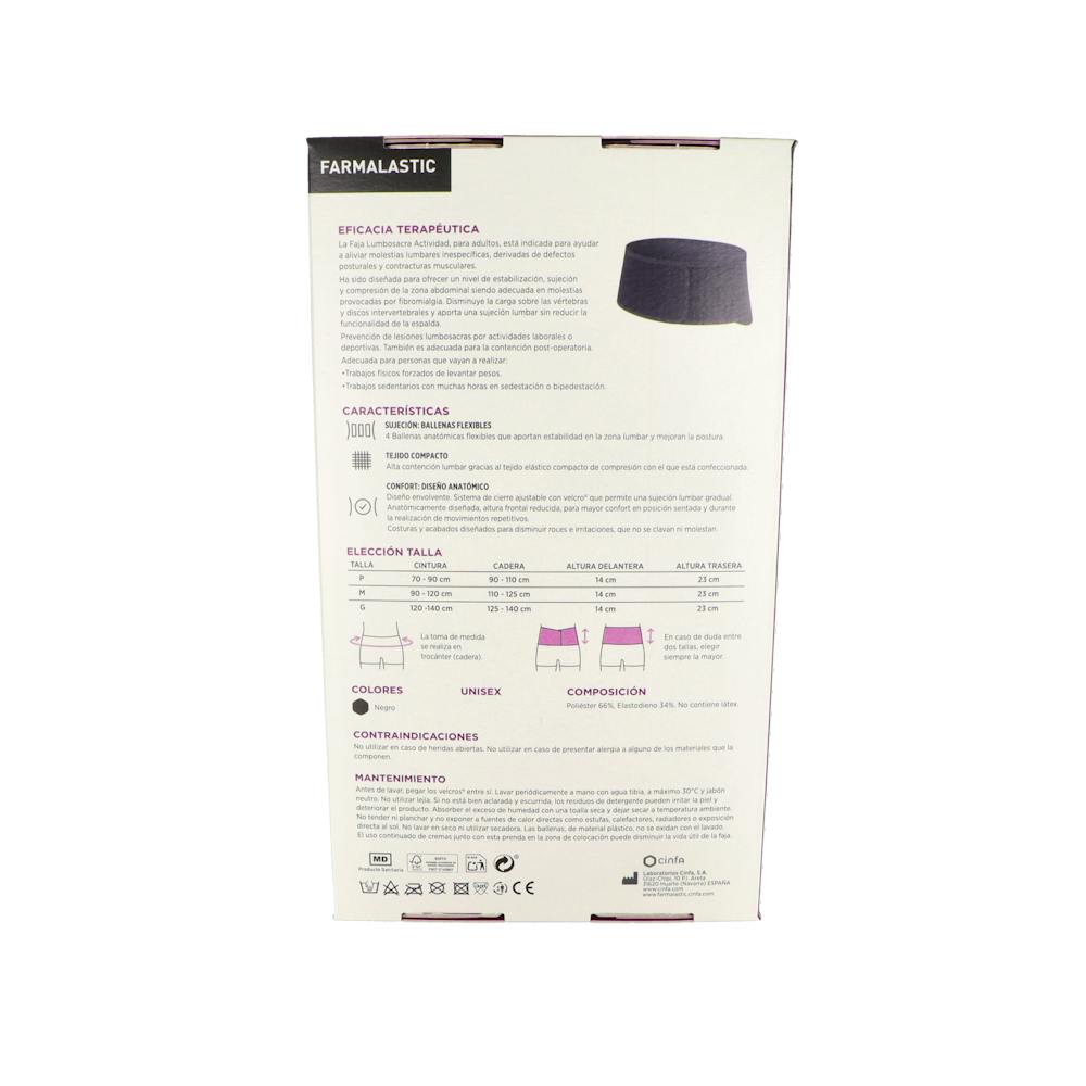 Farmalastic Faja Lumbar Reforzada Talla 1