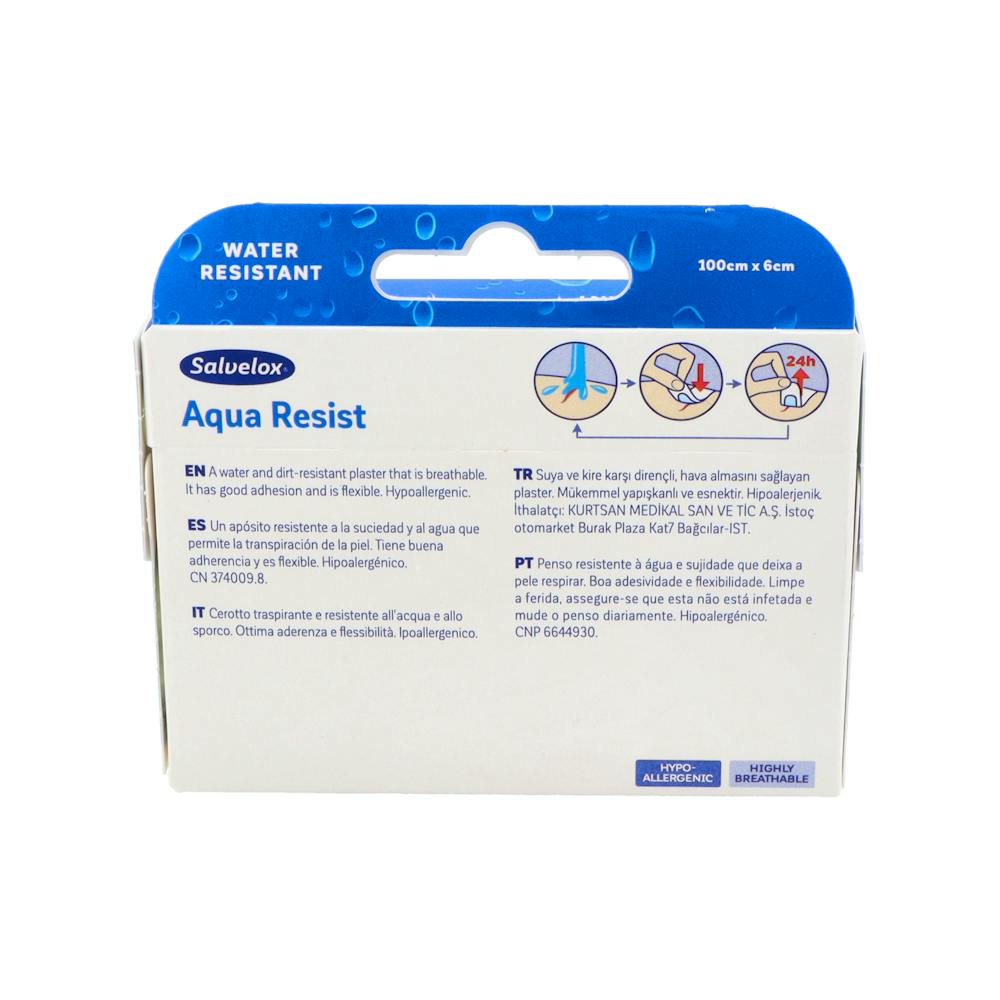 Salvelox Tira Adhesiva Impermeable en Rollo 1 m x 6 cm