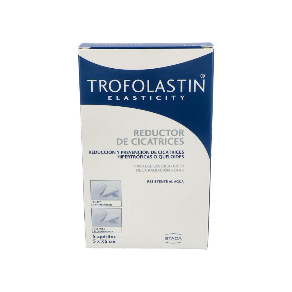 Trofolastín Reductor de Cicatrices Apósitos 5 x 7,5 cm