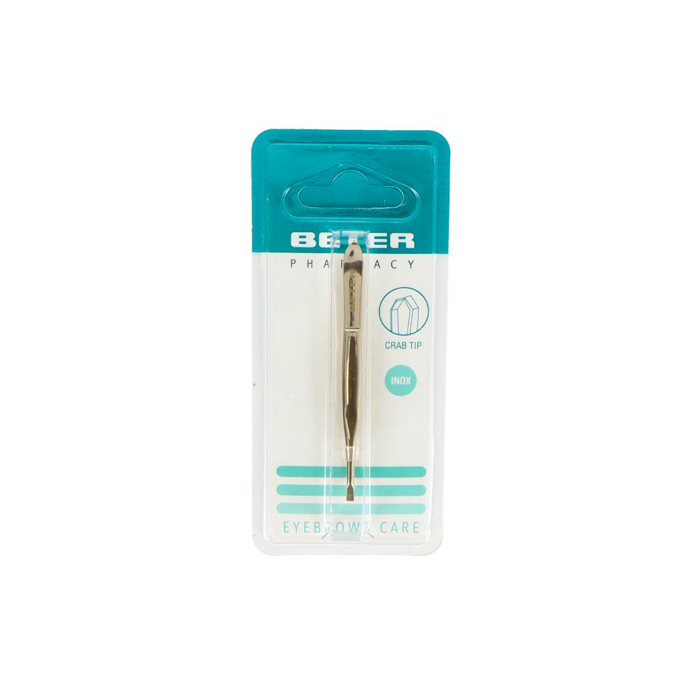 Beter Pinza de Depilar Punta Cangrejo Dorada 9,3 cm
