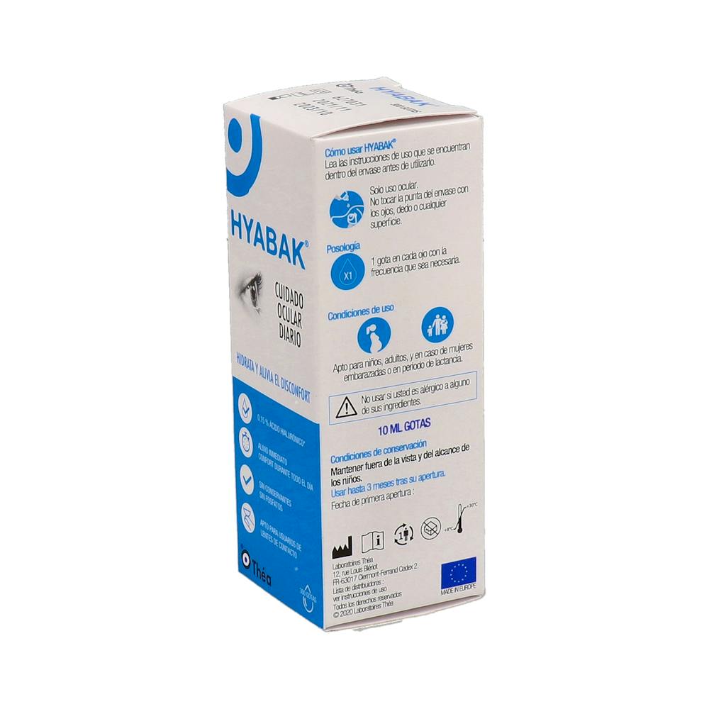 Hyabak Solución Oftálmica Hialuronato 0,15 % 10 ml
