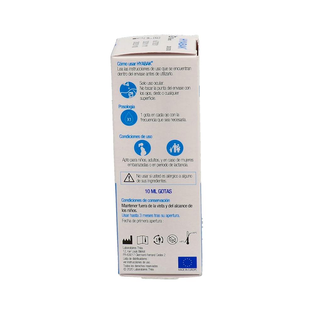 Hyabak Solución Oftálmica Hialuronato 0,15 % 10 ml