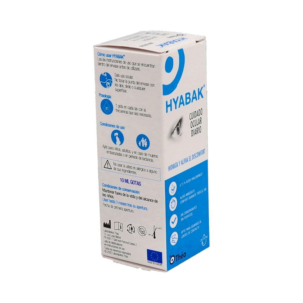 Hyabak Solución Oftálmica Hialuronato 0,15 % 10 ml
