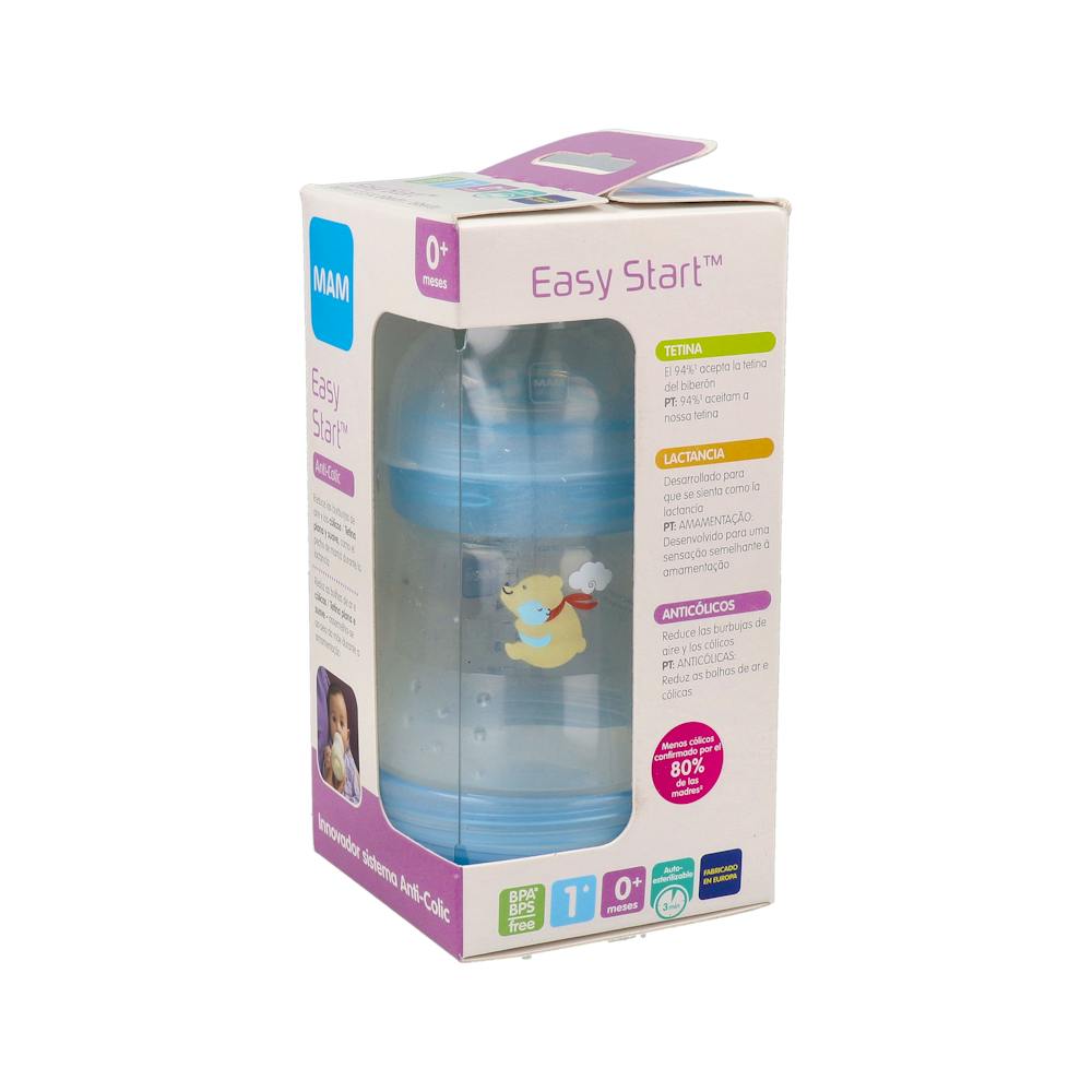 MAM Easy Start Biberón Anti-Cólico 160 ml Azul