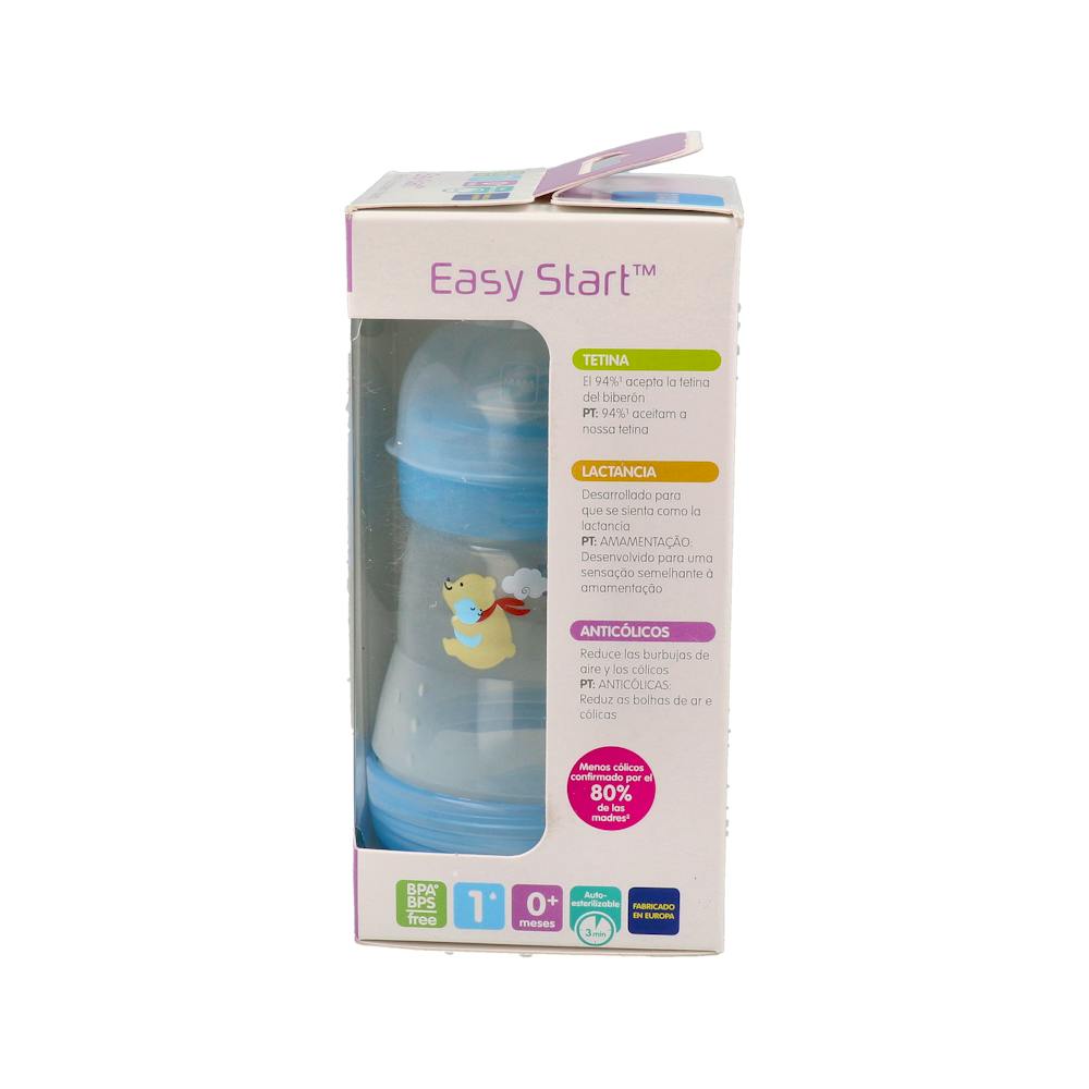 MAM Easy Start Biberón Anti-Cólico 160 ml Azul