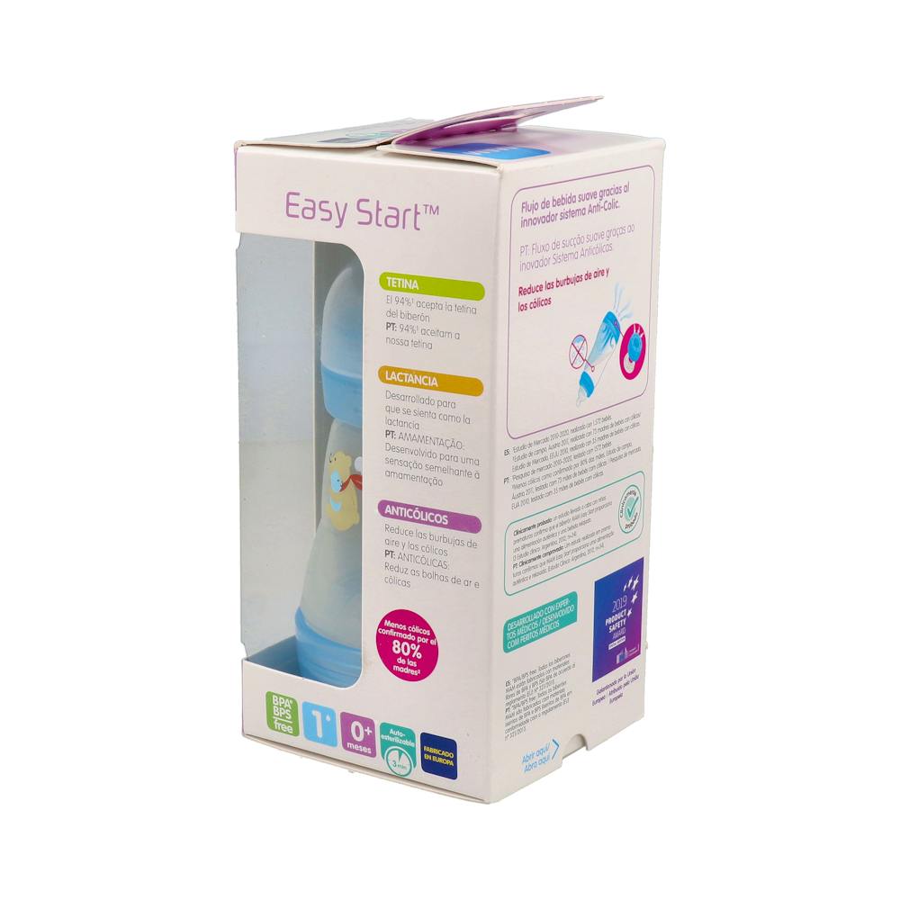 MAM Easy Start Biberón Anti-Cólico 160 ml Azul