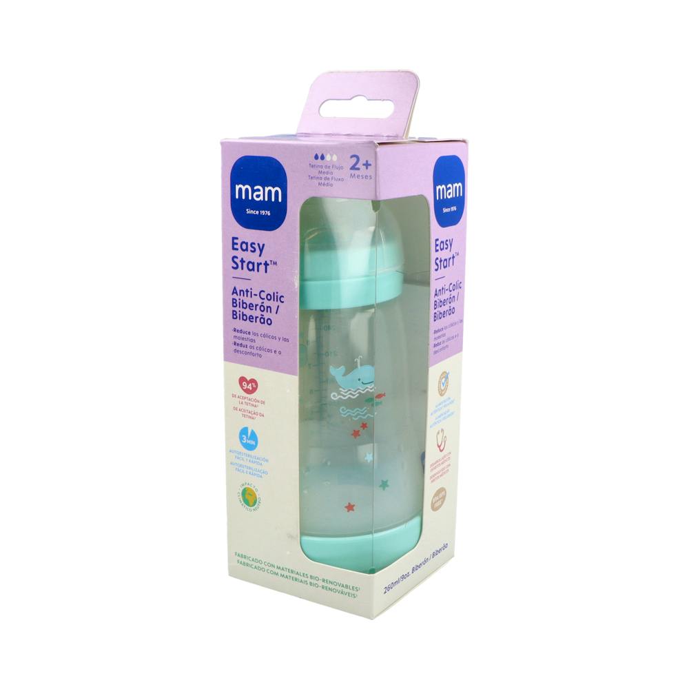MAM Easy Start Biberón Anti-Cólico 260 ml Azul