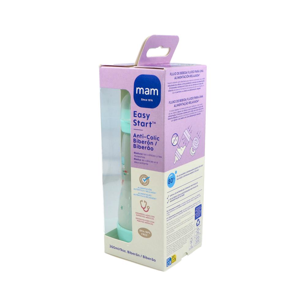 MAM Easy Start Biberón Anti-Cólico 260 ml Azul