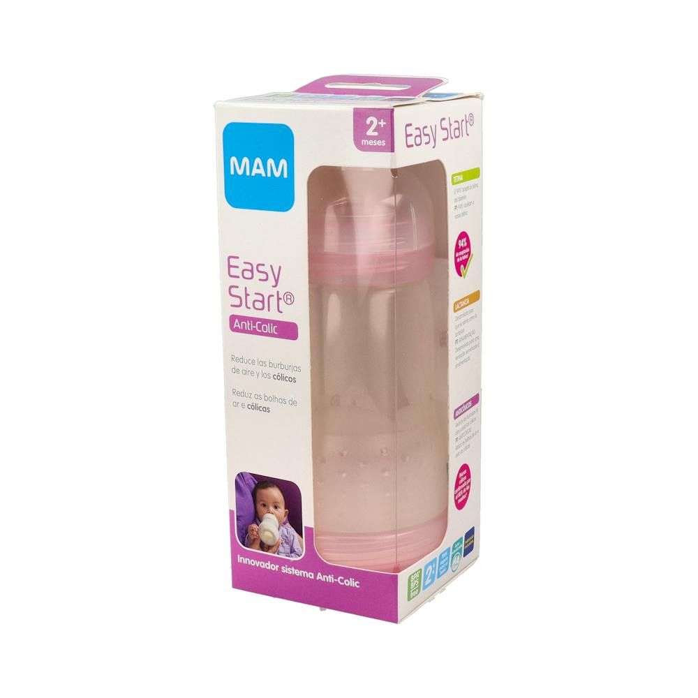 MAM Easy Start Biberón Anti-Cólico 260 ml Rosa