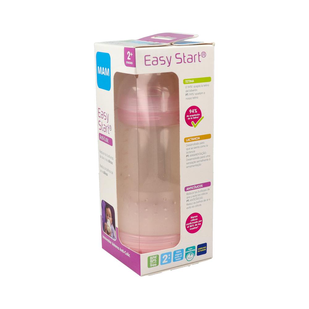 MAM Easy Start Biberón Anti-Cólico 260 ml Rosa