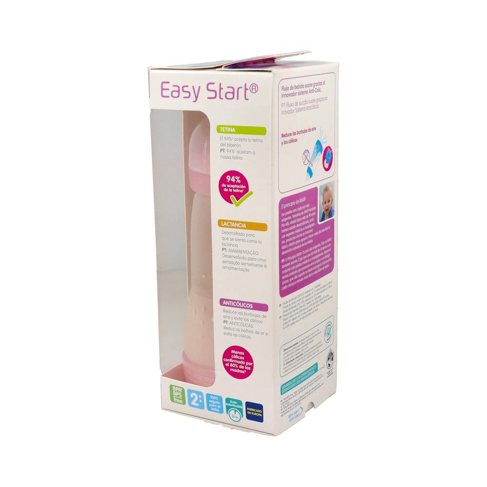 MAM Easy Start Biberón Anti-Cólico 260 ml Rosa