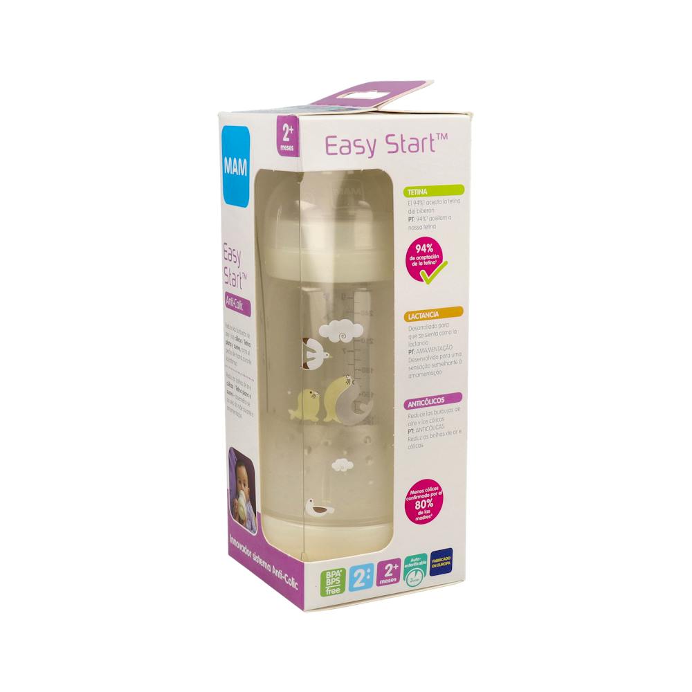 MAM Easy Start Biberón Anti-Cólico 260 ml Marfil