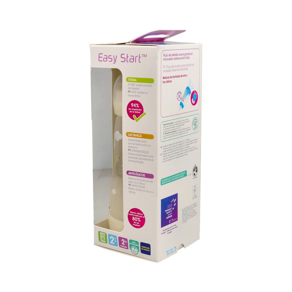 MAM Easy Start Biberón Anti-Cólico 260 ml Marfil