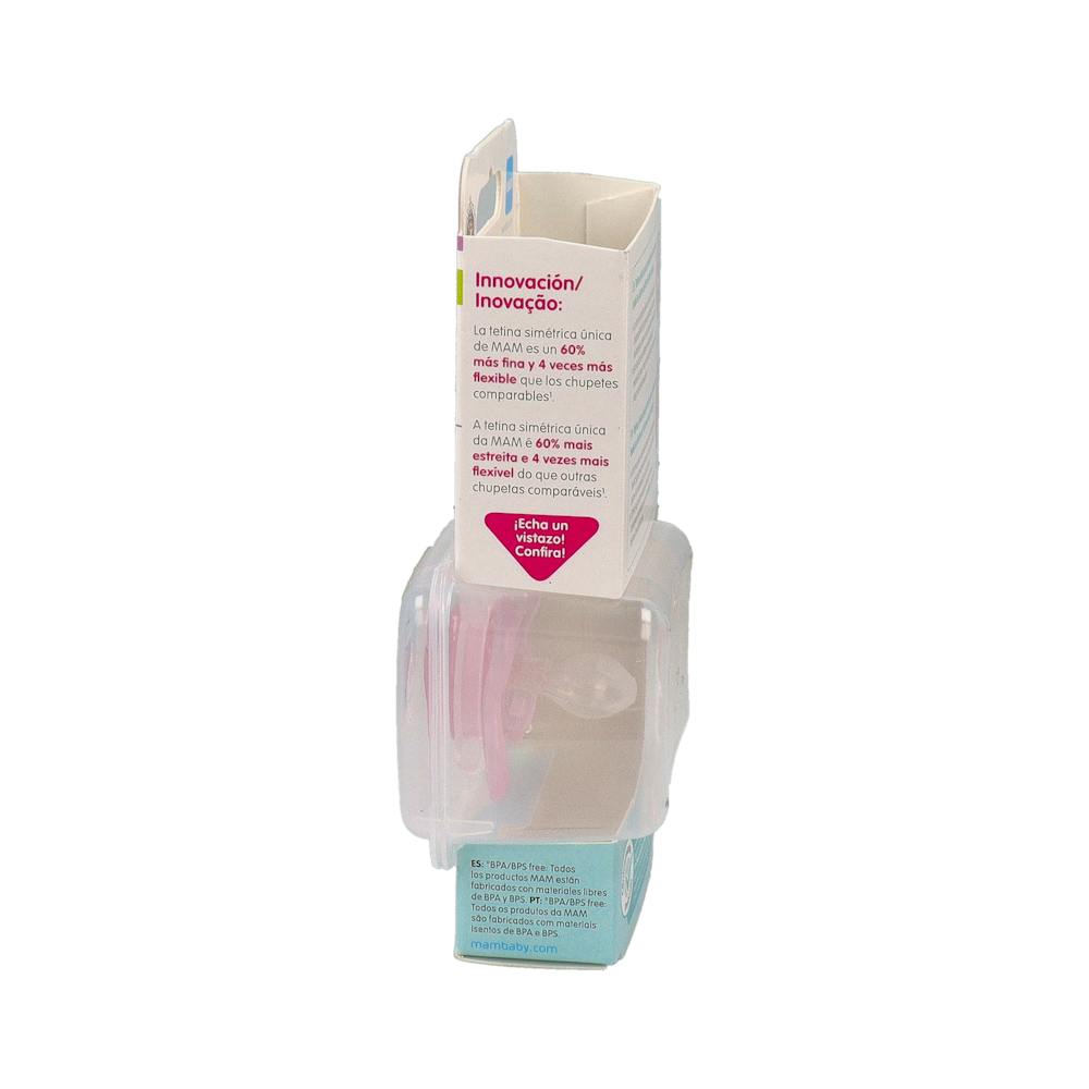 MAM Supreme Chupete Silicona 2-6 Meses Rosa 1 Unidad