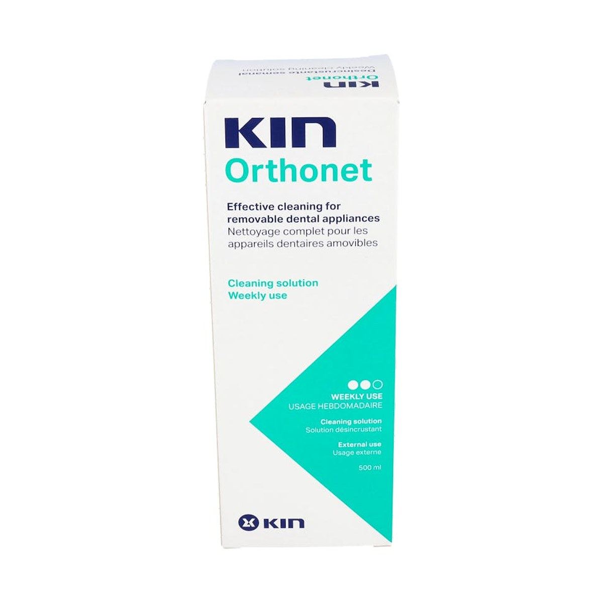 Kin Orthonet Desincrustante Semanal Prótesis y Ortodoncia 400 ml