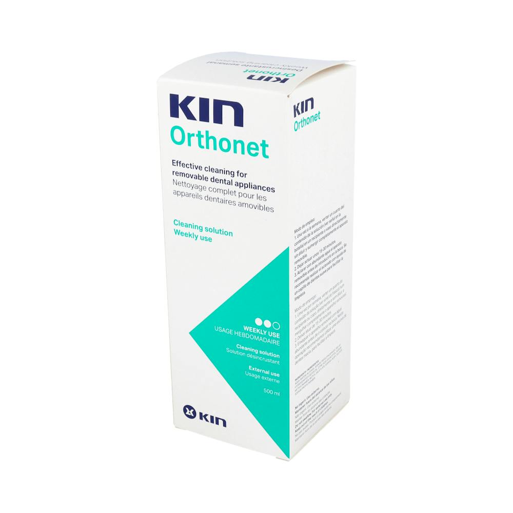 Kin Orthonet Desincrustante Semanal Prótesis y Ortodoncia 400 ml