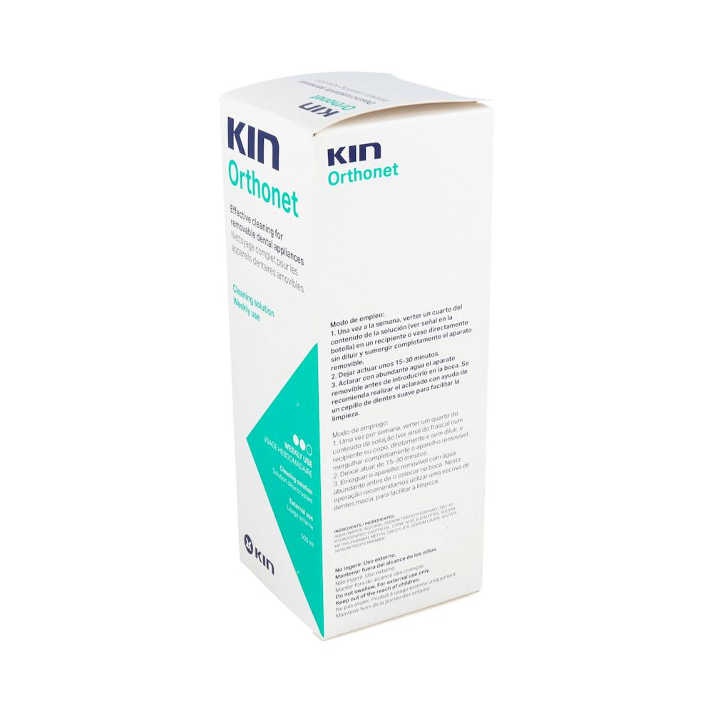 Kin Orthonet Desincrustante Semanal Prótesis y Ortodoncia 400 ml
