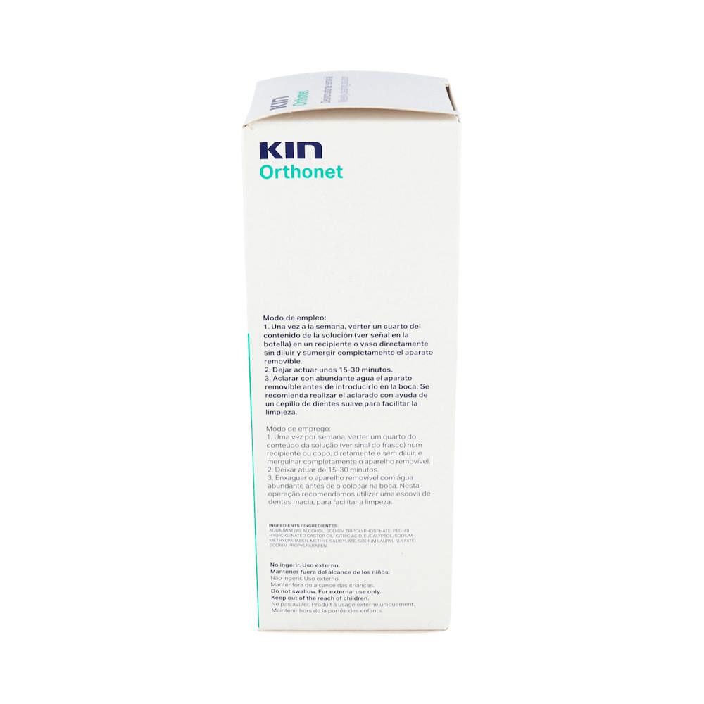 Kin Orthonet Desincrustante Semanal Prótesis y Ortodoncia 400 ml