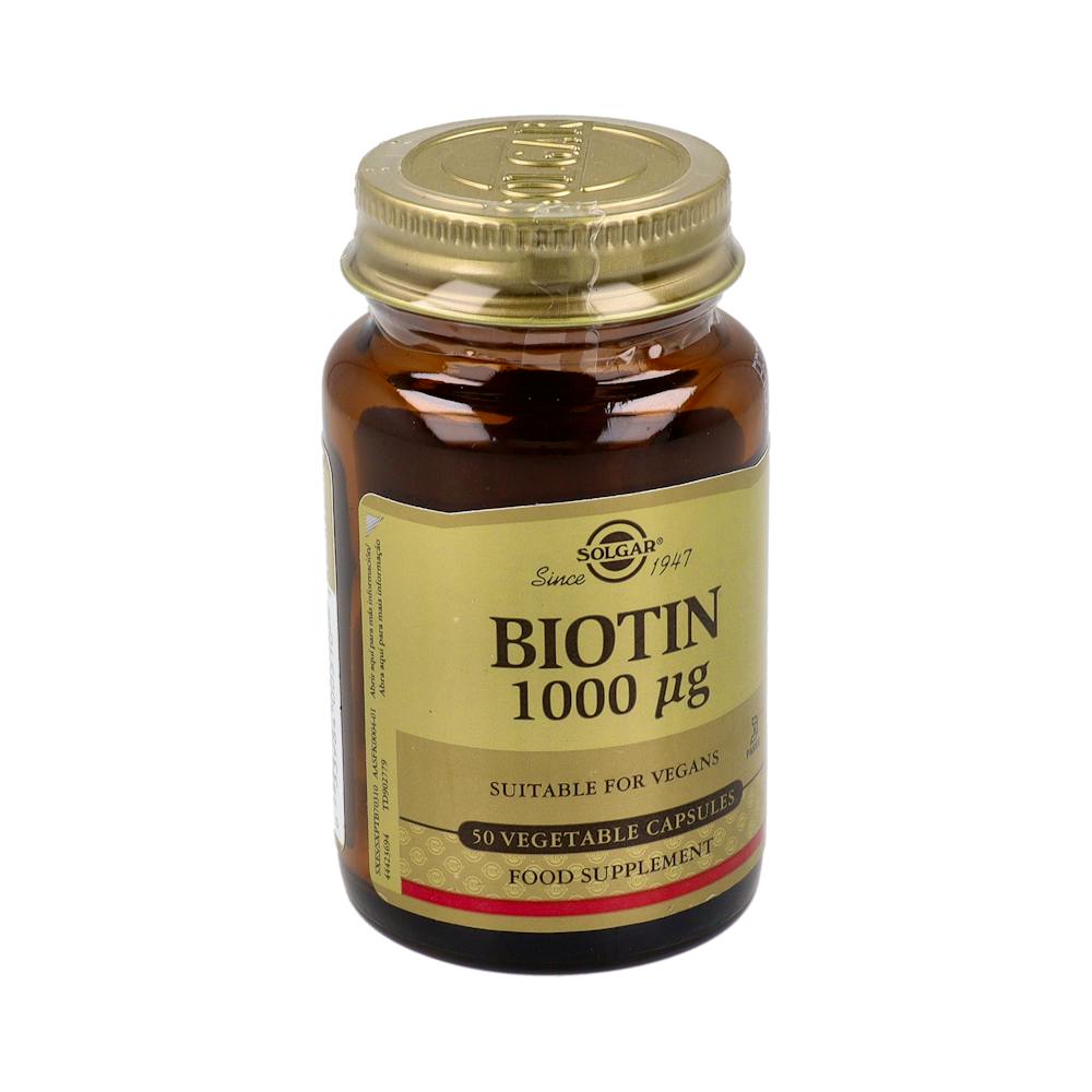 Solgar Biotina 1000 mcg 50 Cápsulas Vegetales