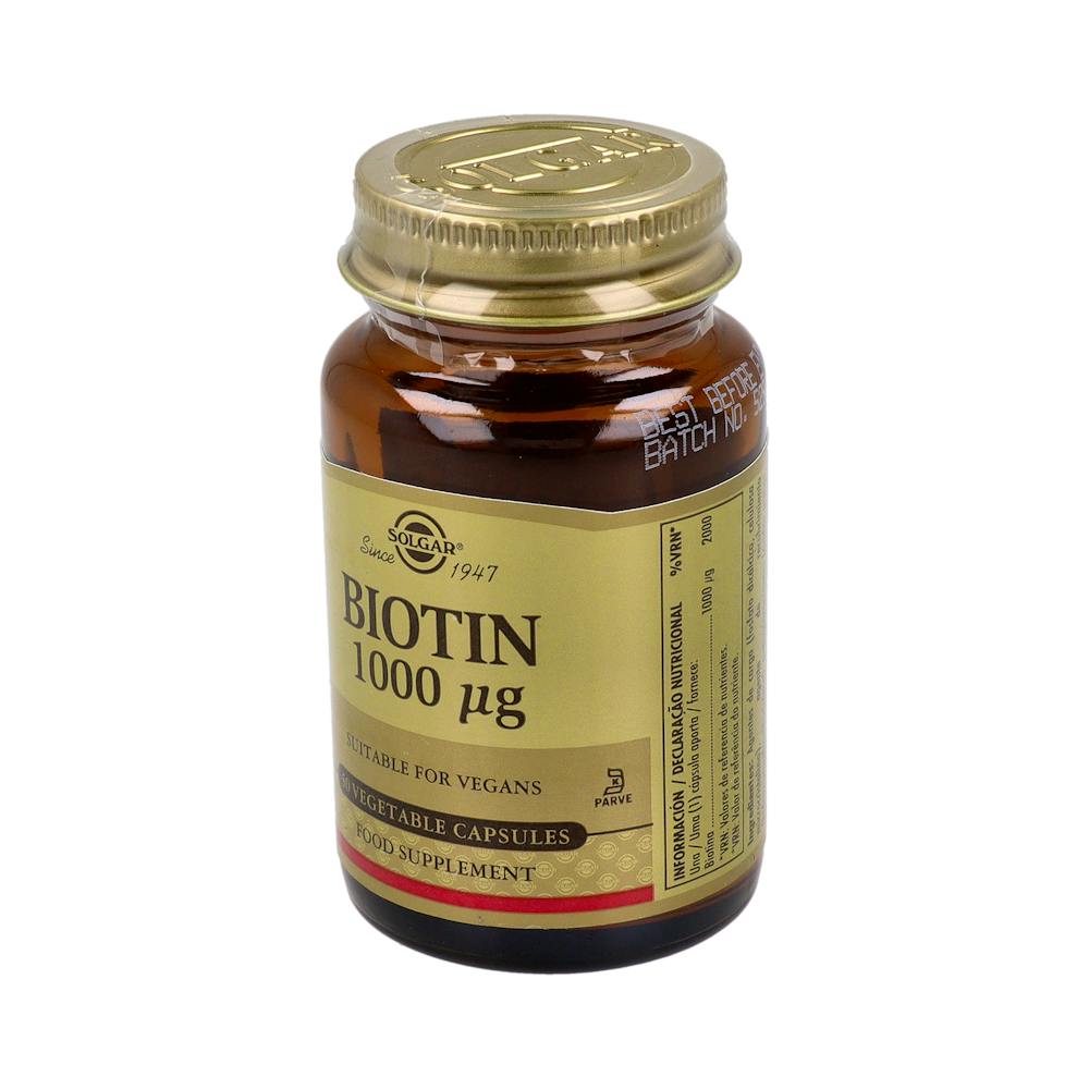 Solgar Biotina 1000 mcg 50 Cápsulas Vegetales