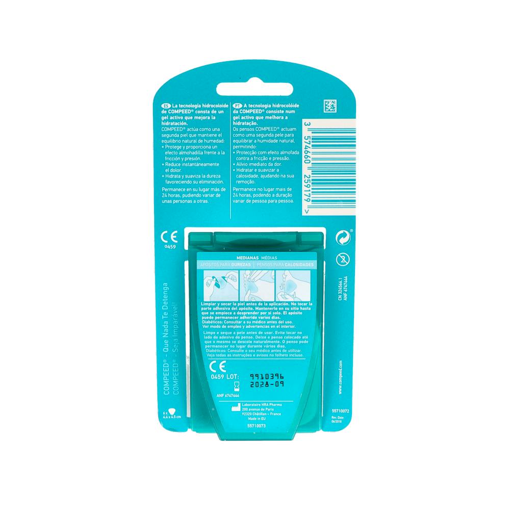 Compeed Durezas y Callosidades 6 Apósitos