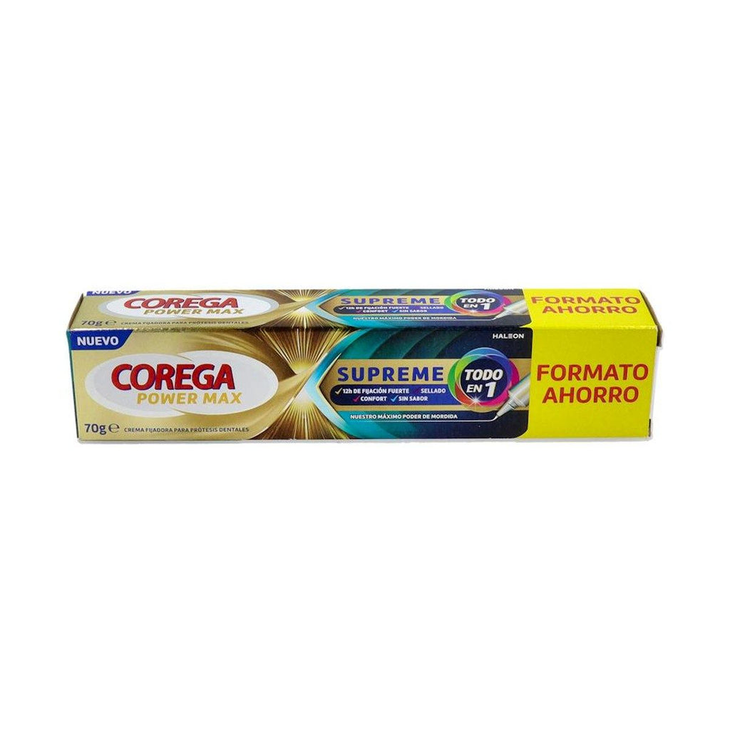 Corega Power Max Supreme Todo en 1 Crema Adhesiva 70 g