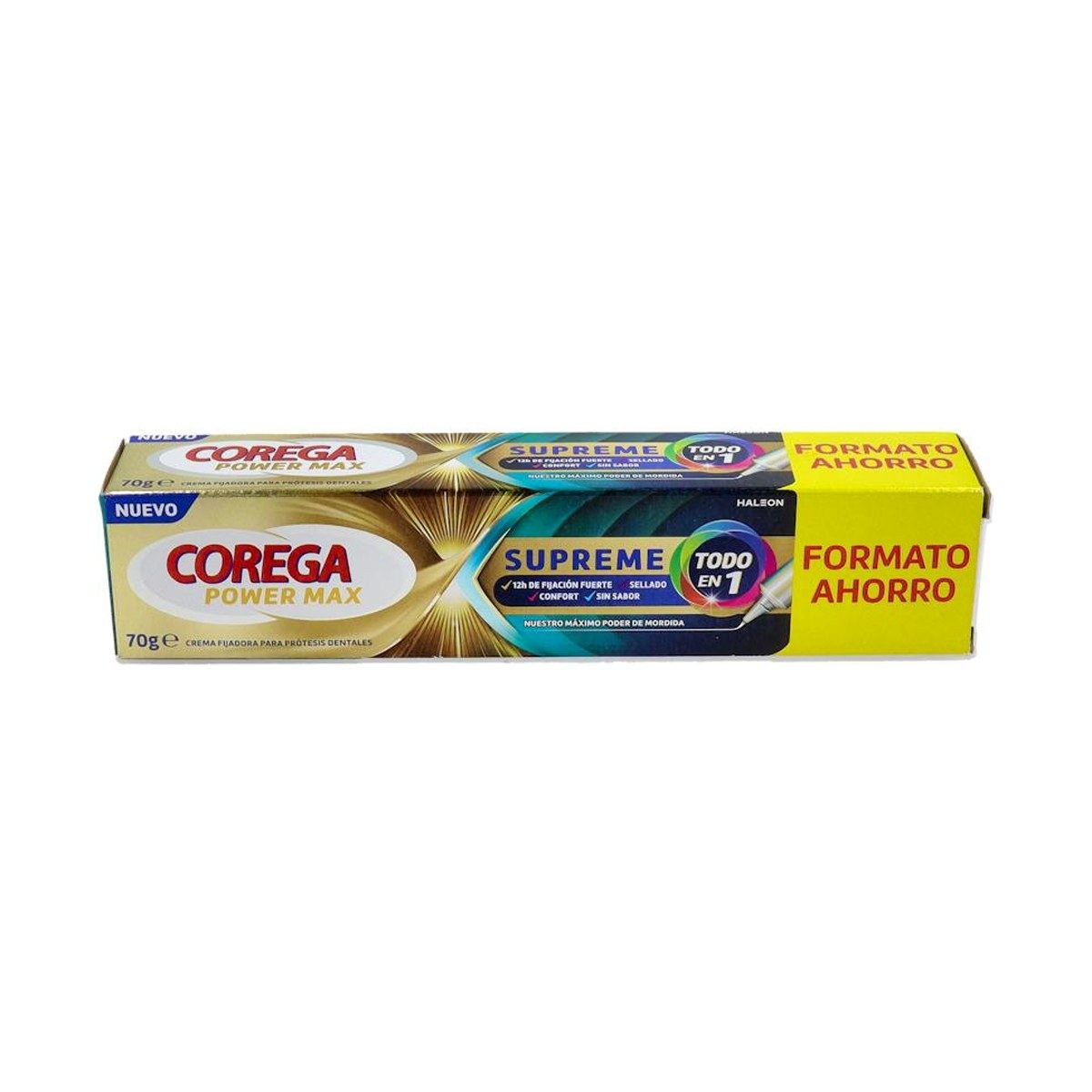 Corega Power Max Supreme Todo en 1 Crema Adhesiva 70 g