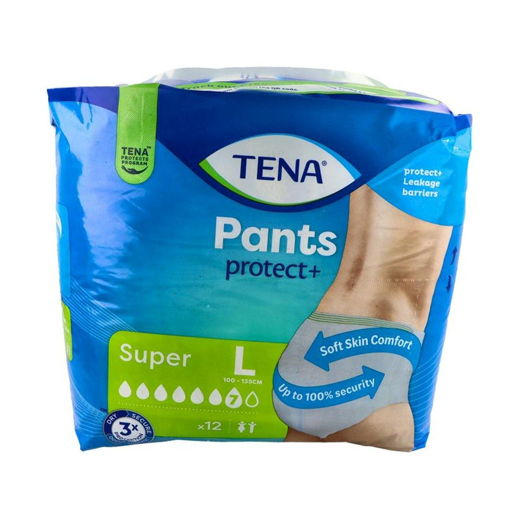 TENA Pants Super Talla L 12 Unidades